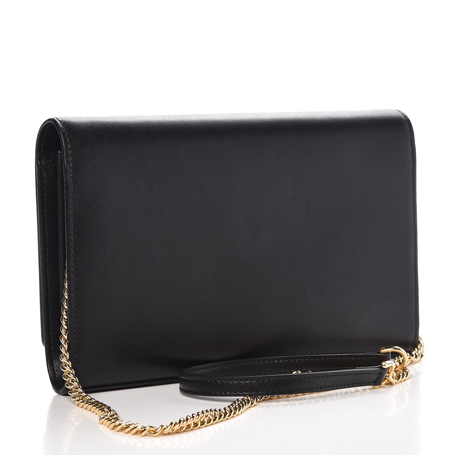 Fendi Vitello Liberty Lucido F is Fendi Wallet on Chain Black 3 of 7