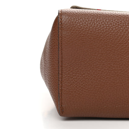 Burberry Calfskin Vintage Check Note Crossbody Bag Tan 9 of 15