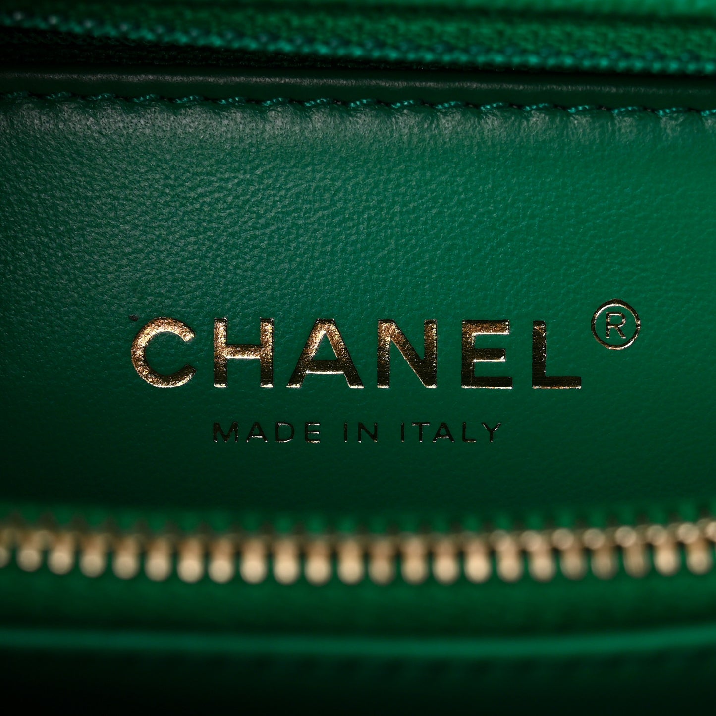 Caviar Quilted Small Coco Handle Flap Green