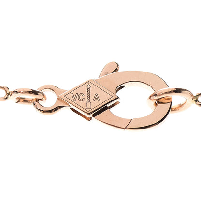 Van Cleef & Arpels 18K Rose Gold Gray Mother of Pearl Vintage Alhambra Pendant Necklace 4 of 7