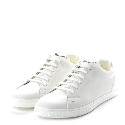 Fendi Calfskin Monster Micro Bag Bugs Mens Low Top Sneakers 12 White 3 of 9