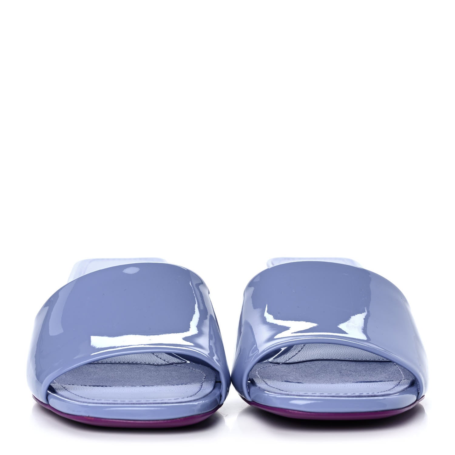 Chanel Patent Calfskin CC Mules 36 Light Purple Dark Purple 2 of 10