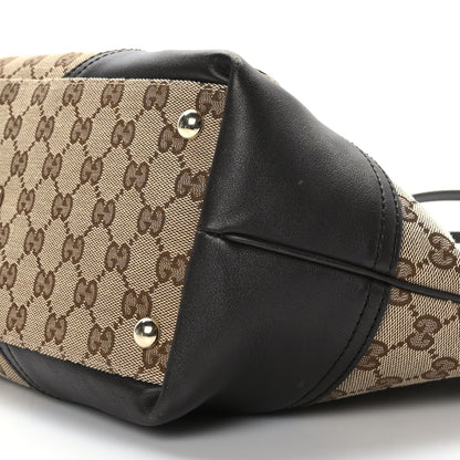 Gucci Monogram Medium New Britt Tote Brown 9 of 9