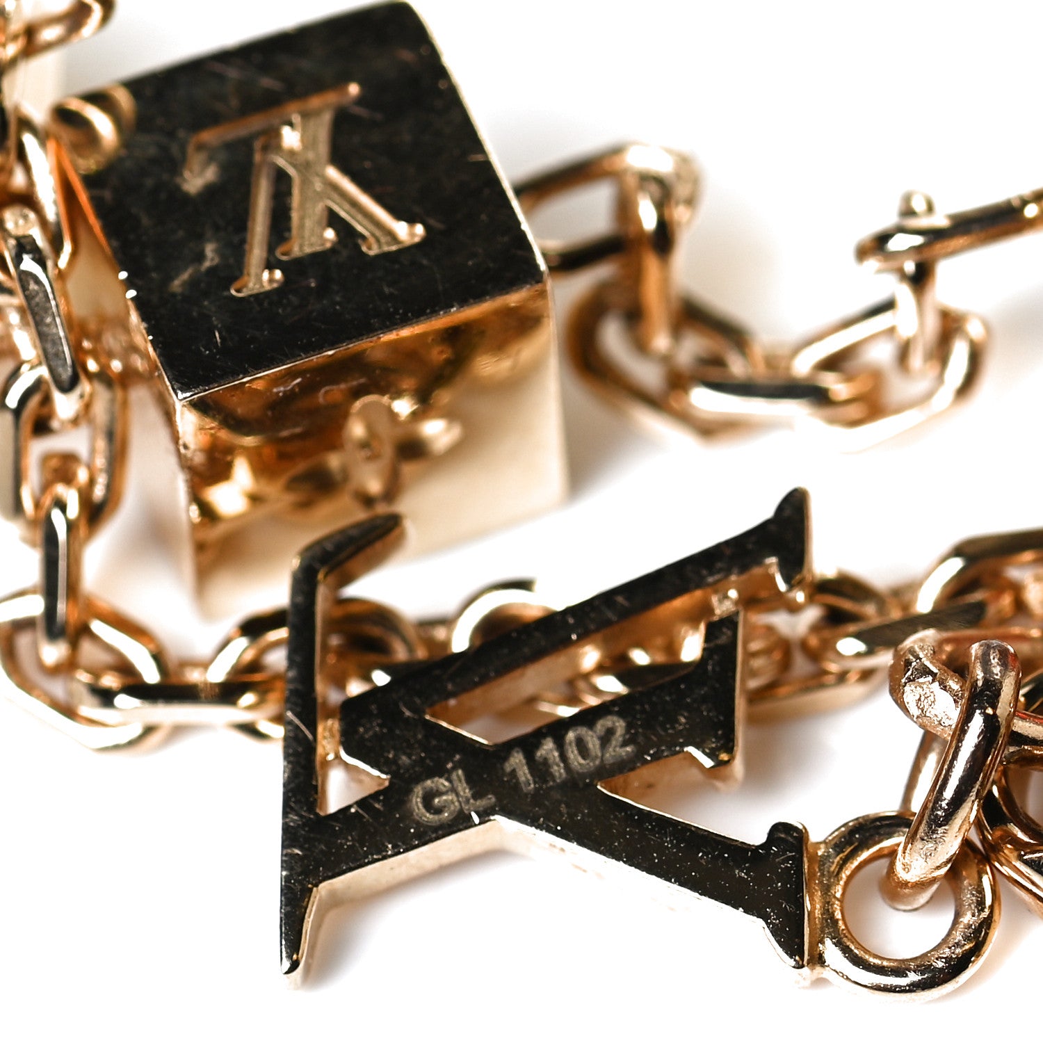 Louis Vuitton Swarovski Gamble Bracelet Gold 4 of 4