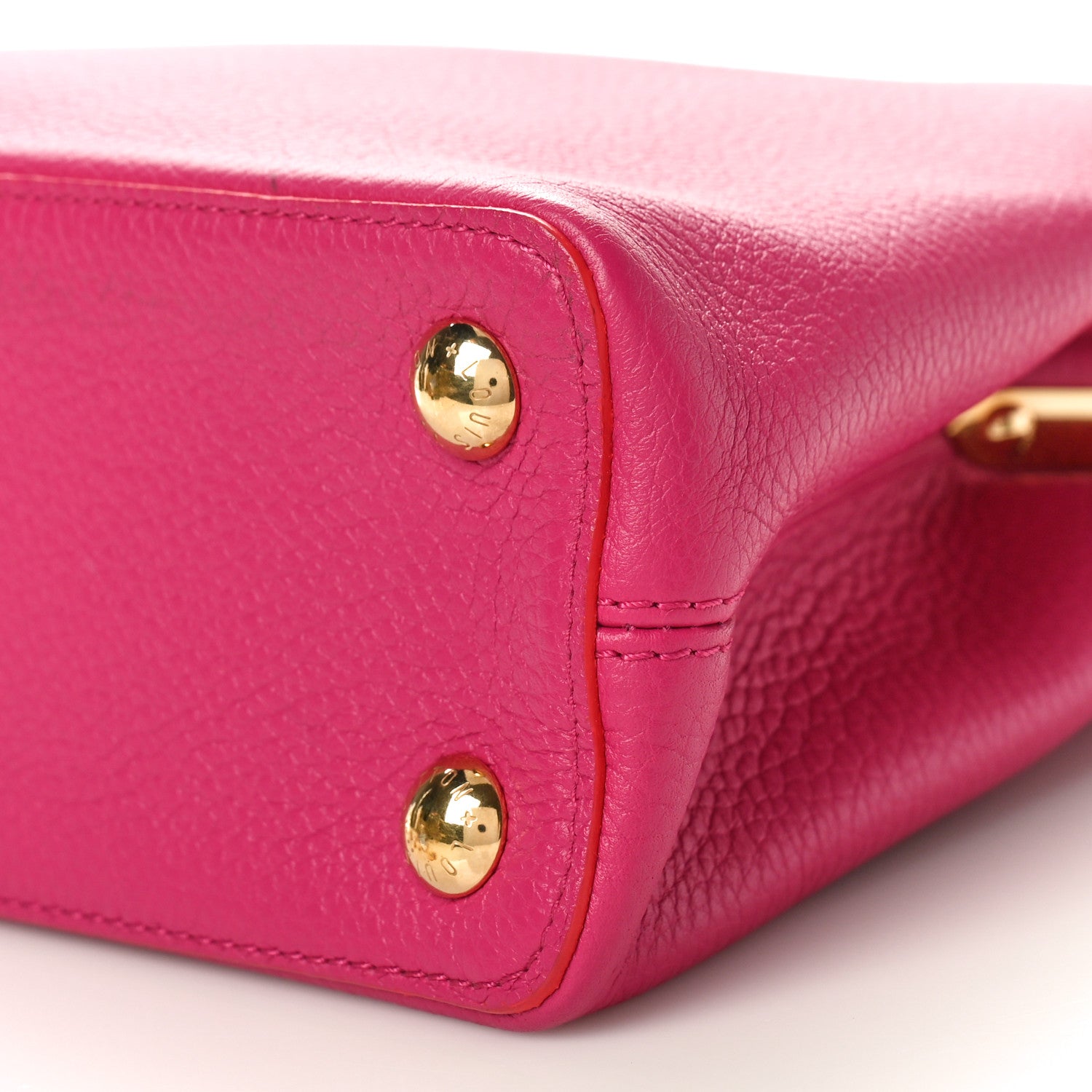 Louis Vuitton Taurillon Capucines BB Hibiscus Flamingo 9 of 11