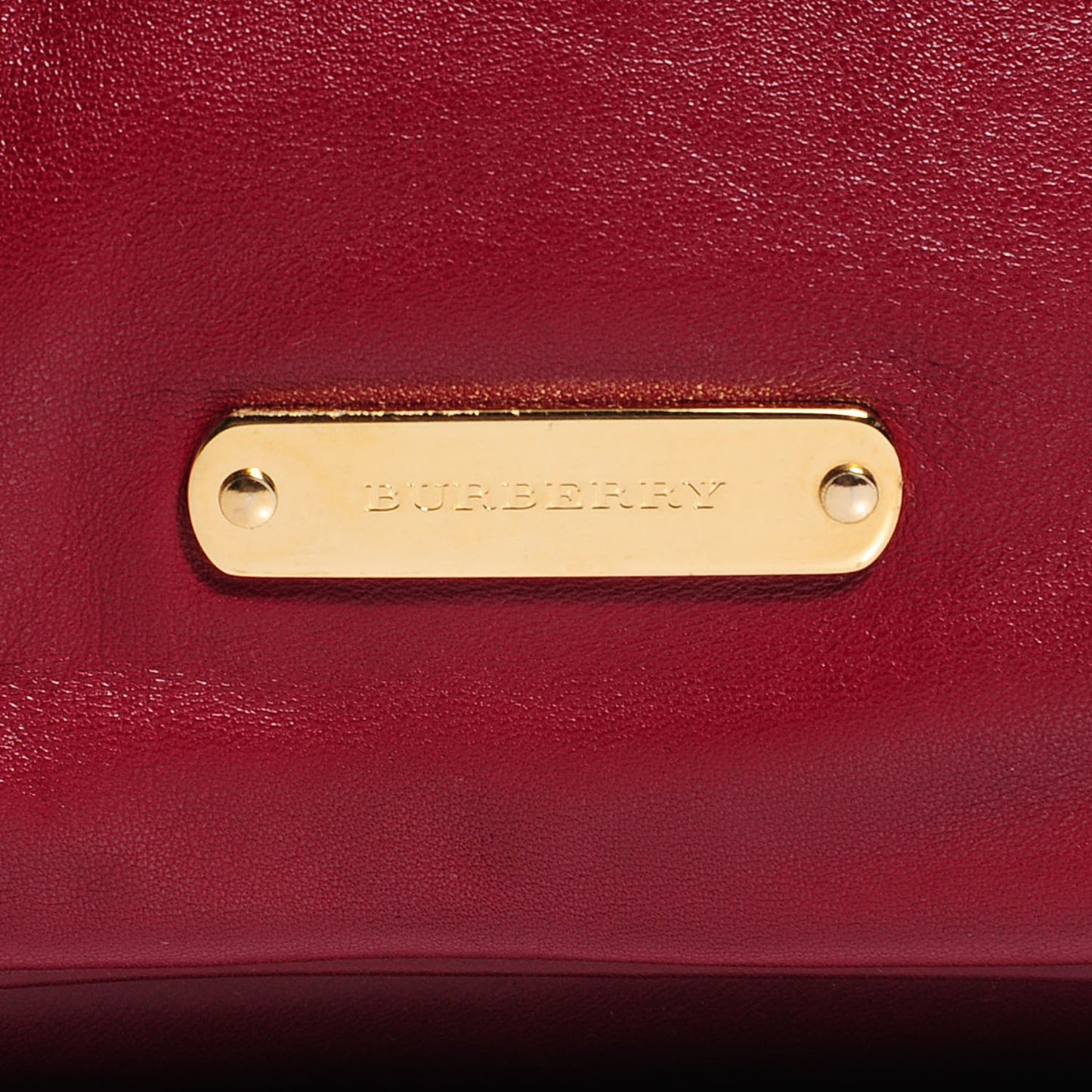 Lambskin Whipstitch Medium Tote Burgundy