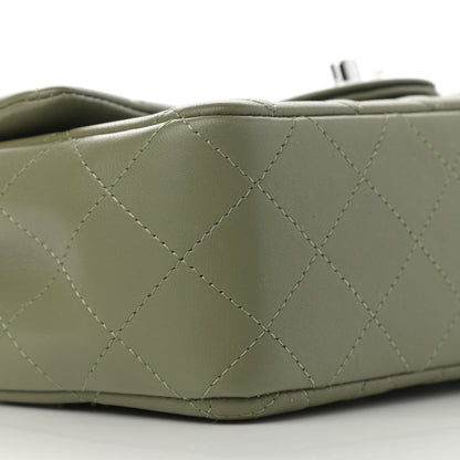 Chanel Lambskin Quilted Mini Rectangular Flap Green 8 of 10