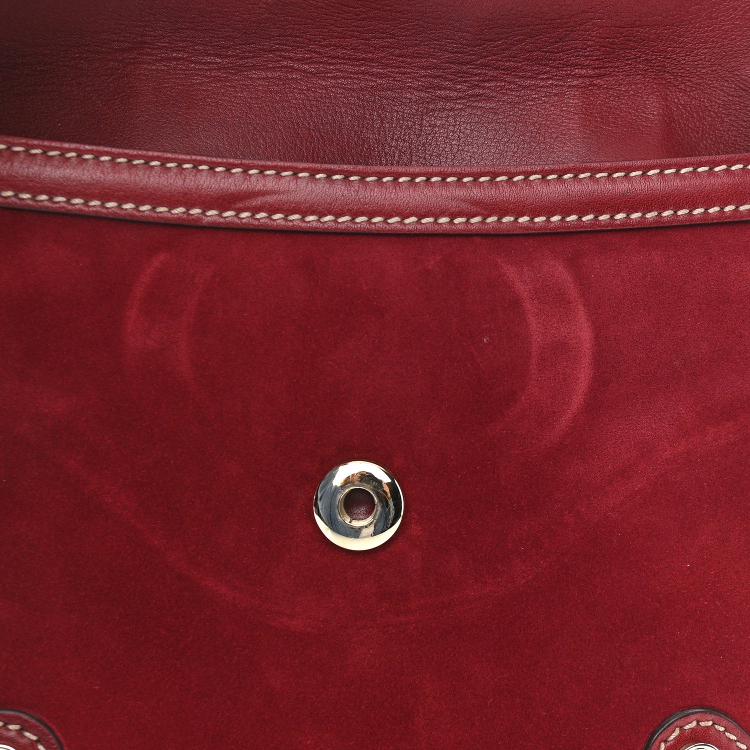 Gucci Suede Small Britt Tassel Shoulder Bag Dark Red 11 of 12