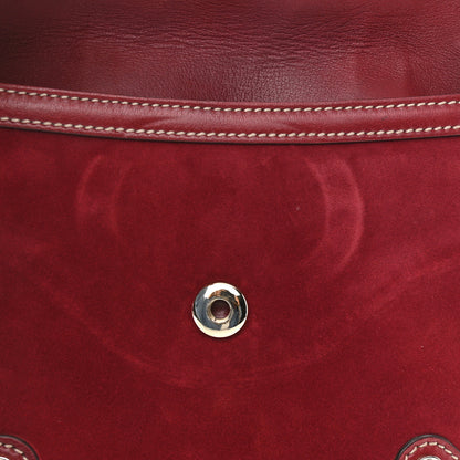 Gucci Suede Small Britt Tassel Shoulder Bag Dark Red 11 of 12