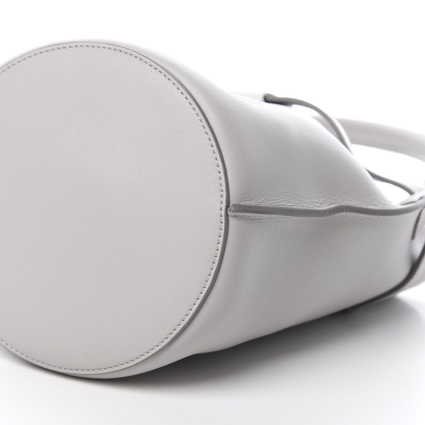 Smooth Calfskin Nano Big Bag Bucket Light Grey