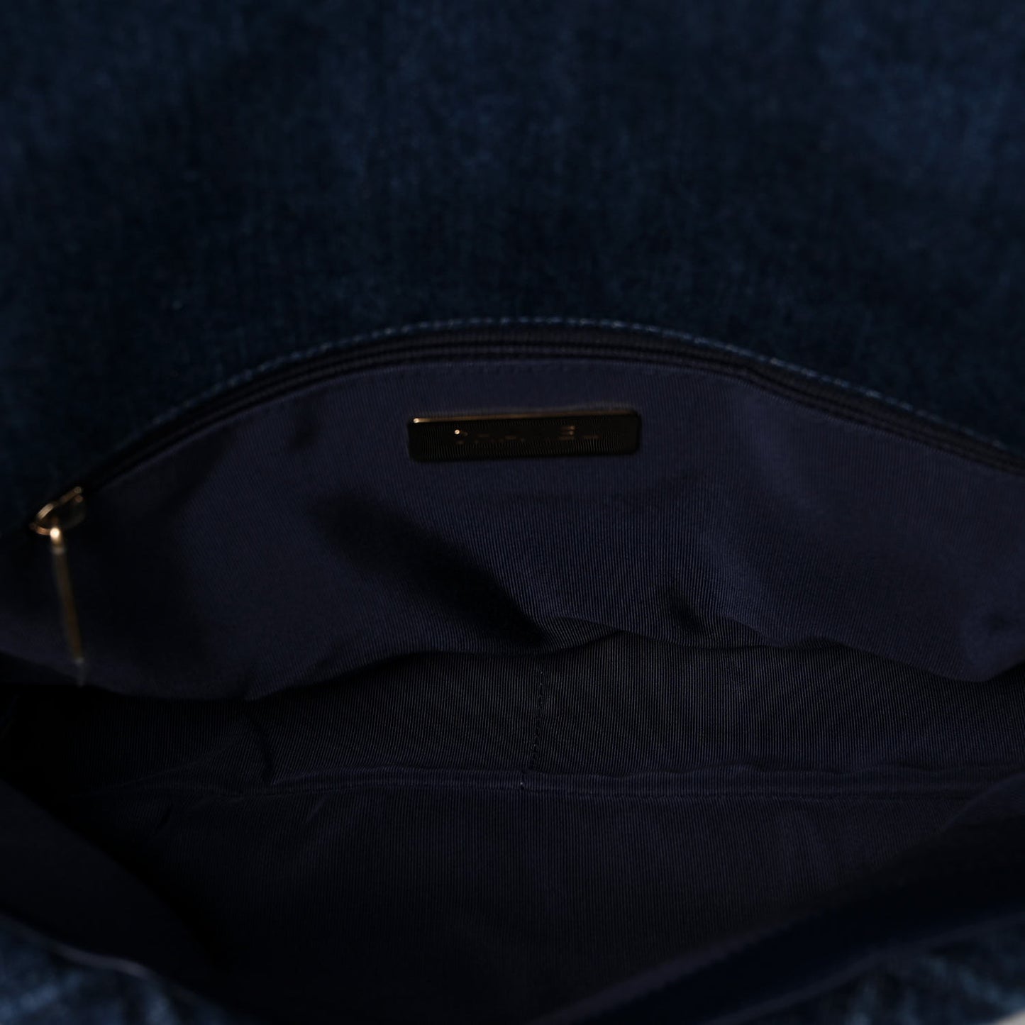 Denim Quilted Large Chanel 19 Flap Blue