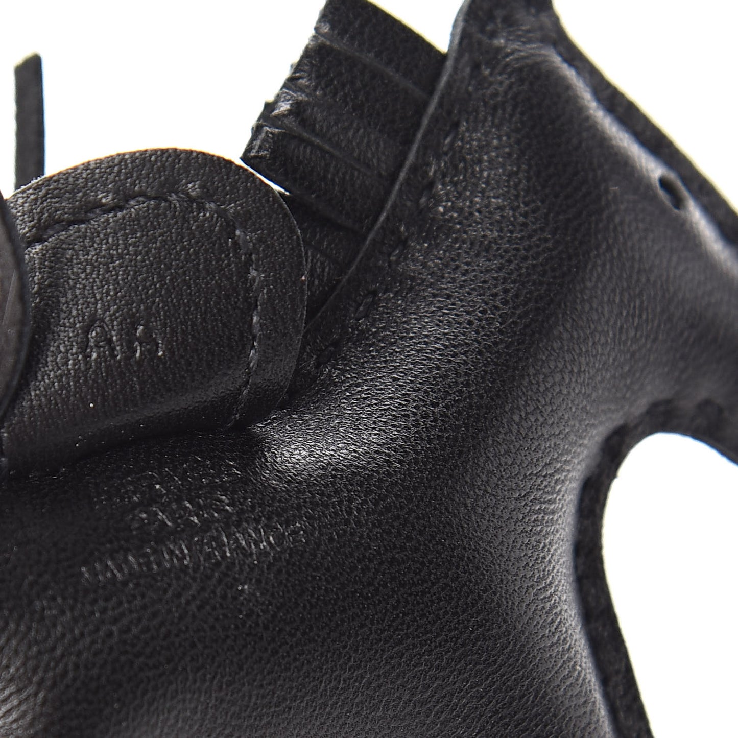 Milo Lambskin Grigri Rodeo Horse Bag Charm PM So Black