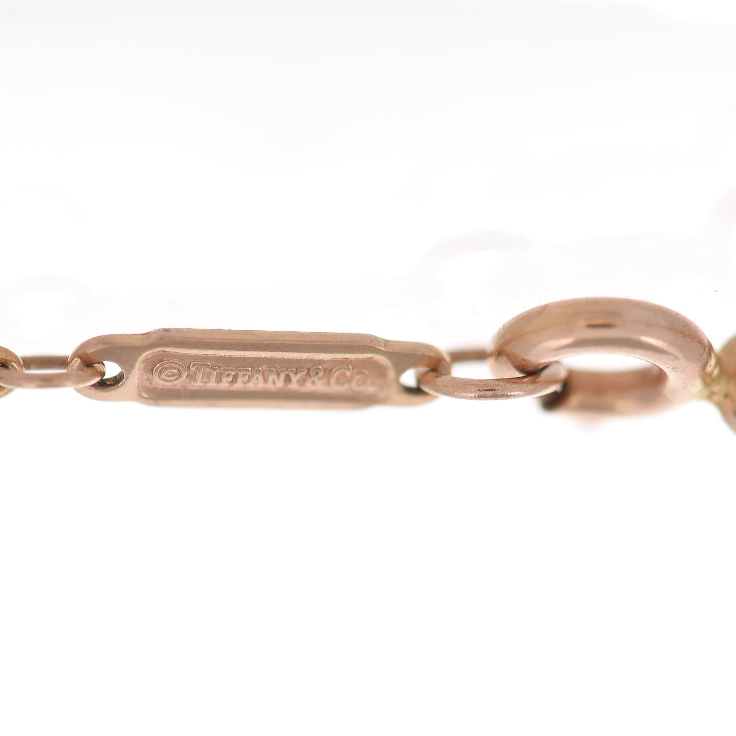 Tiffany 18K Rose Gold Diamond Atlas Bar Pierced Bracelet 4 of 5