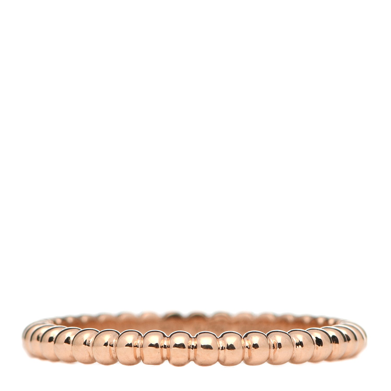 Van Cleef & Arpels 18K Yellow Gold Small Perlee Ring 57 8 4 of 5