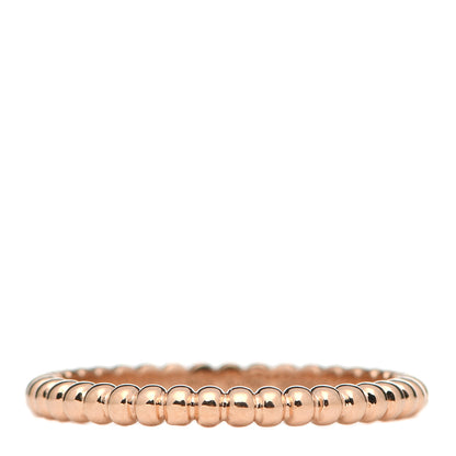 Van Cleef & Arpels 18K Yellow Gold Small Perlee Ring 57 8 4 of 5
