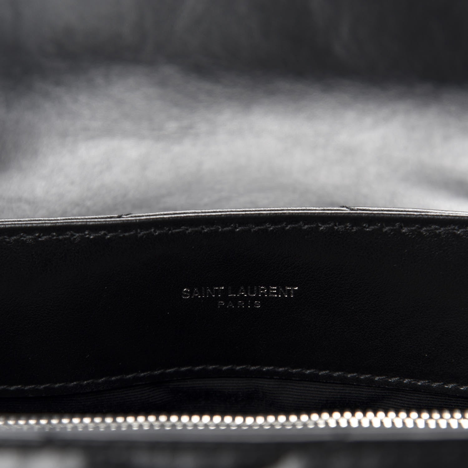 Saint Laurent Calfskin Y Quilted Monogram Medium Loulou Chain Satchel Black 9 of 11