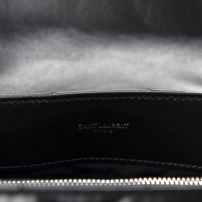 Saint Laurent Calfskin Y Quilted Monogram Medium Loulou Chain Satchel Black 9 of 11
