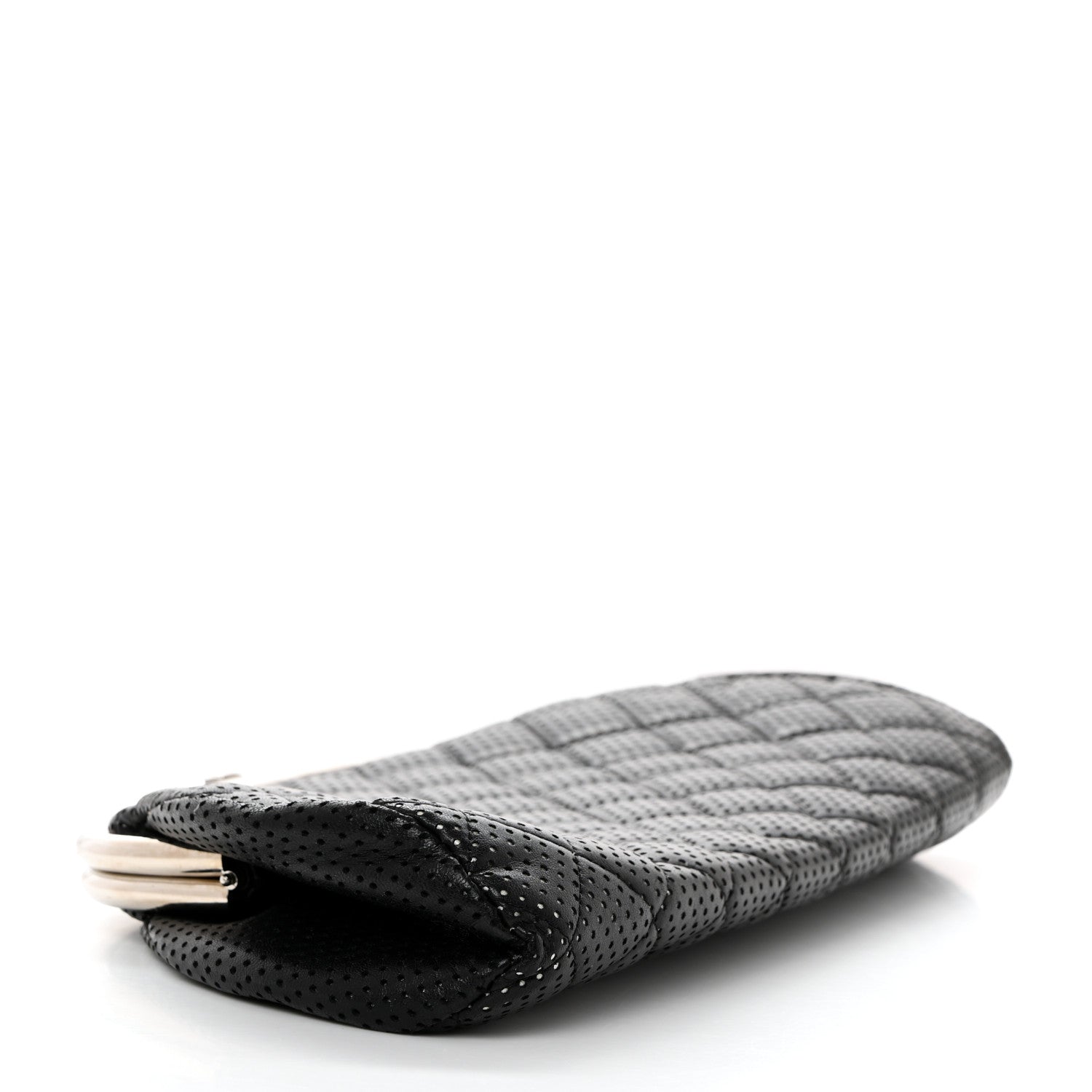 Chanel Lambskin Perforated Timeless Clutch Black 4 of 7