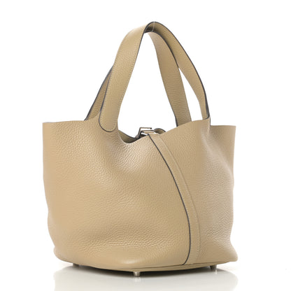 Hermes Taurillon Clemence Picotin Lock 22 MM Trench 3 of 14
