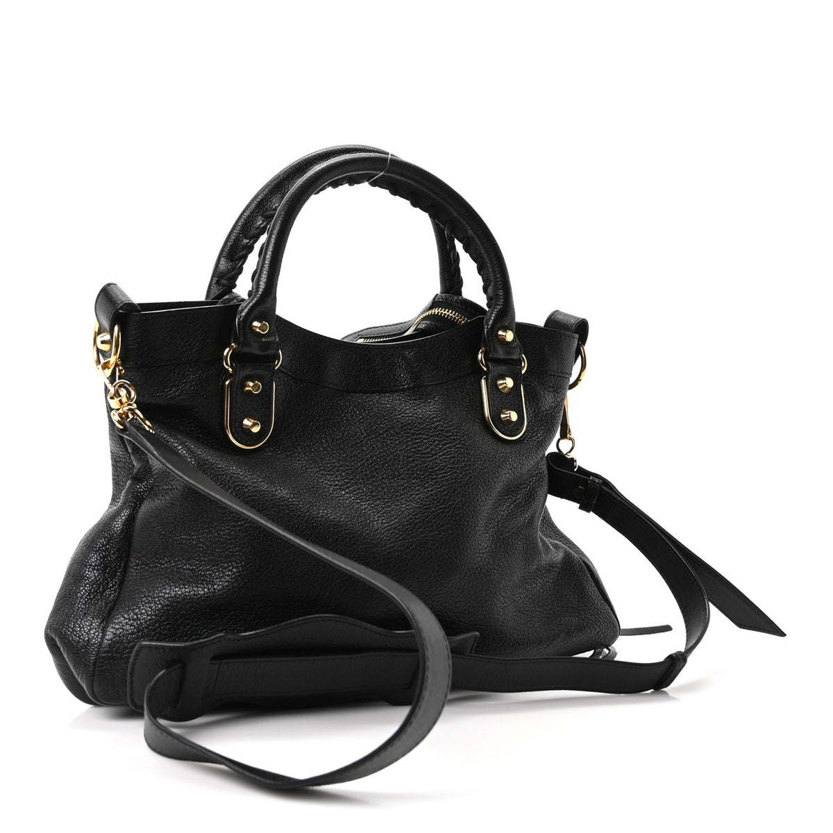 Balenciaga Chevre Gold Metallic Edge Hardware Town Black 4 of 11