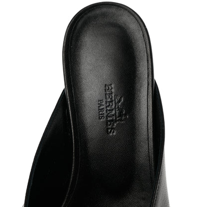Hermes Goatskin Oz Mules 36 Black 11 of 18