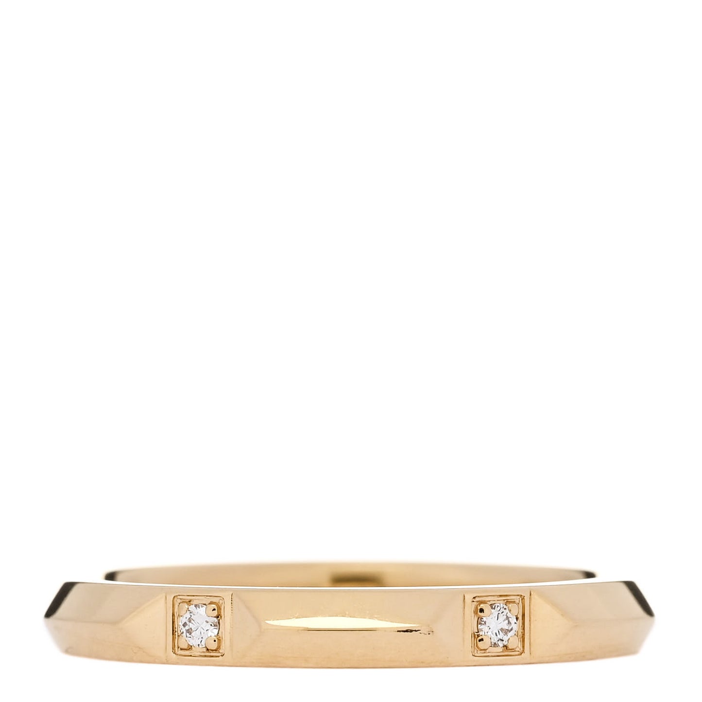 18K Yellow Gold Diamond 2.5mm Tiffany True Band Ring 56 7.5