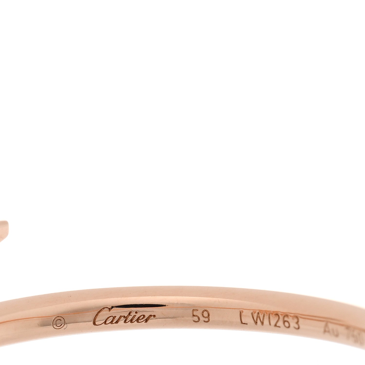 Cartier 18K Pink Gold Small Juste Un Clou Ring 59 8.75 4 of 5