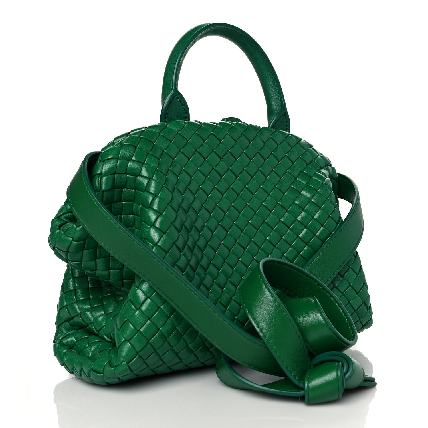 Bottega Veneta Nappa Intrecciato Small Padded The Handle Tote Racing Green 2 of 10