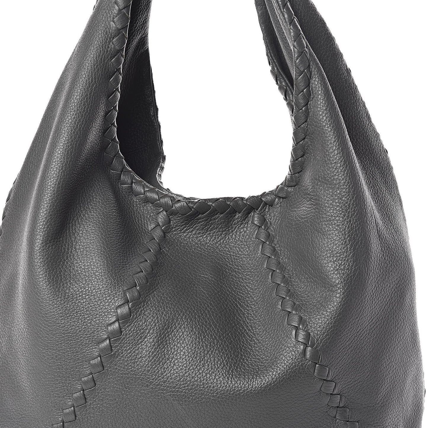 Cervo Deerskin Large Hobo New Grey