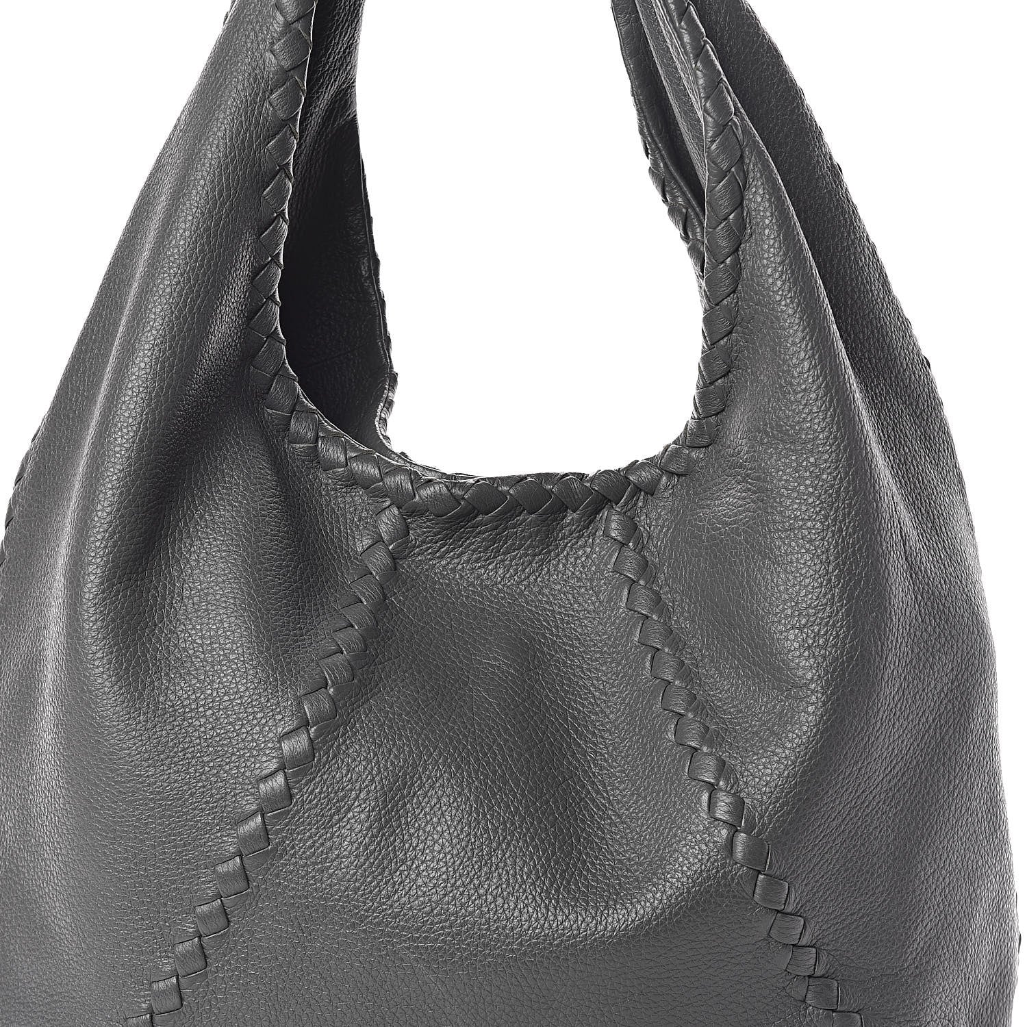 Bottega Veneta Cervo Deerskin Large Hobo New Grey 7 of 9