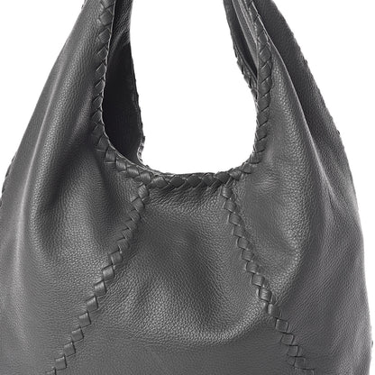 Bottega Veneta Cervo Deerskin Large Hobo New Grey 7 of 9