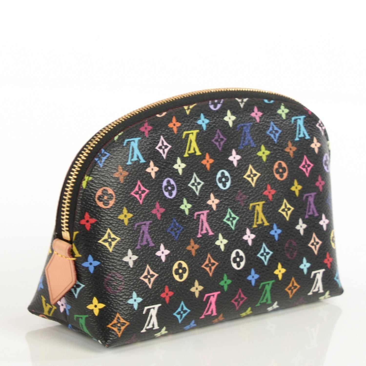 Louis Vuitton Monogram Multicolor Cosmetic Pouch Black Grenade 3 of 6