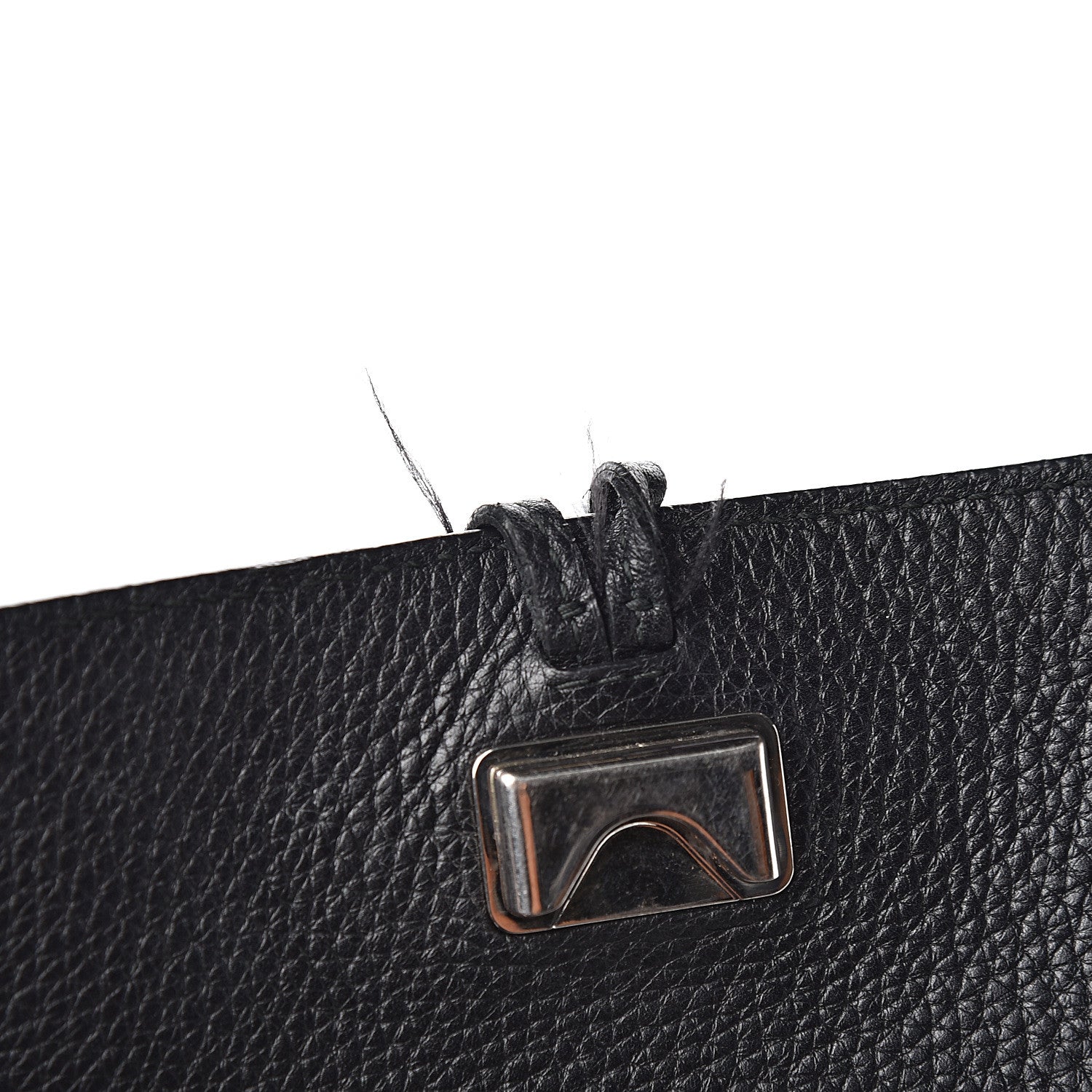 Gucci Pebbled Calfskin Medium Bamboo Daily Flap Shoulder Bag Black 9 of 9