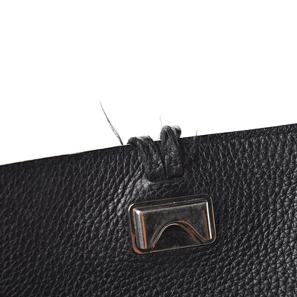 Gucci Pebbled Calfskin Medium Bamboo Daily Flap Shoulder Bag Black 9 of 9