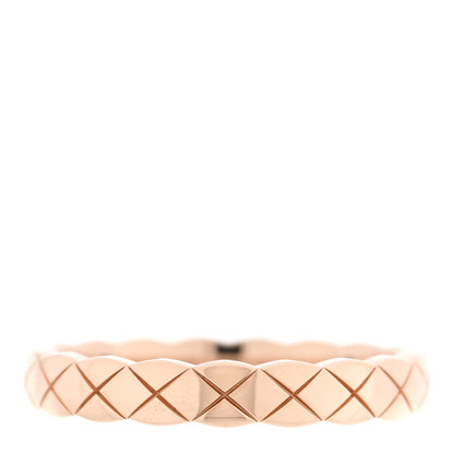 Chanel 18K Beige Gold Mini Coco Crush Ring 54 6.75 1 of 5