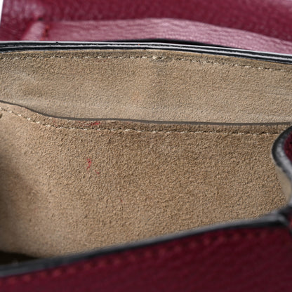 Chloe Grained Lambskin Mini Drew Shoulder Bag Wine Purple 11 of 15