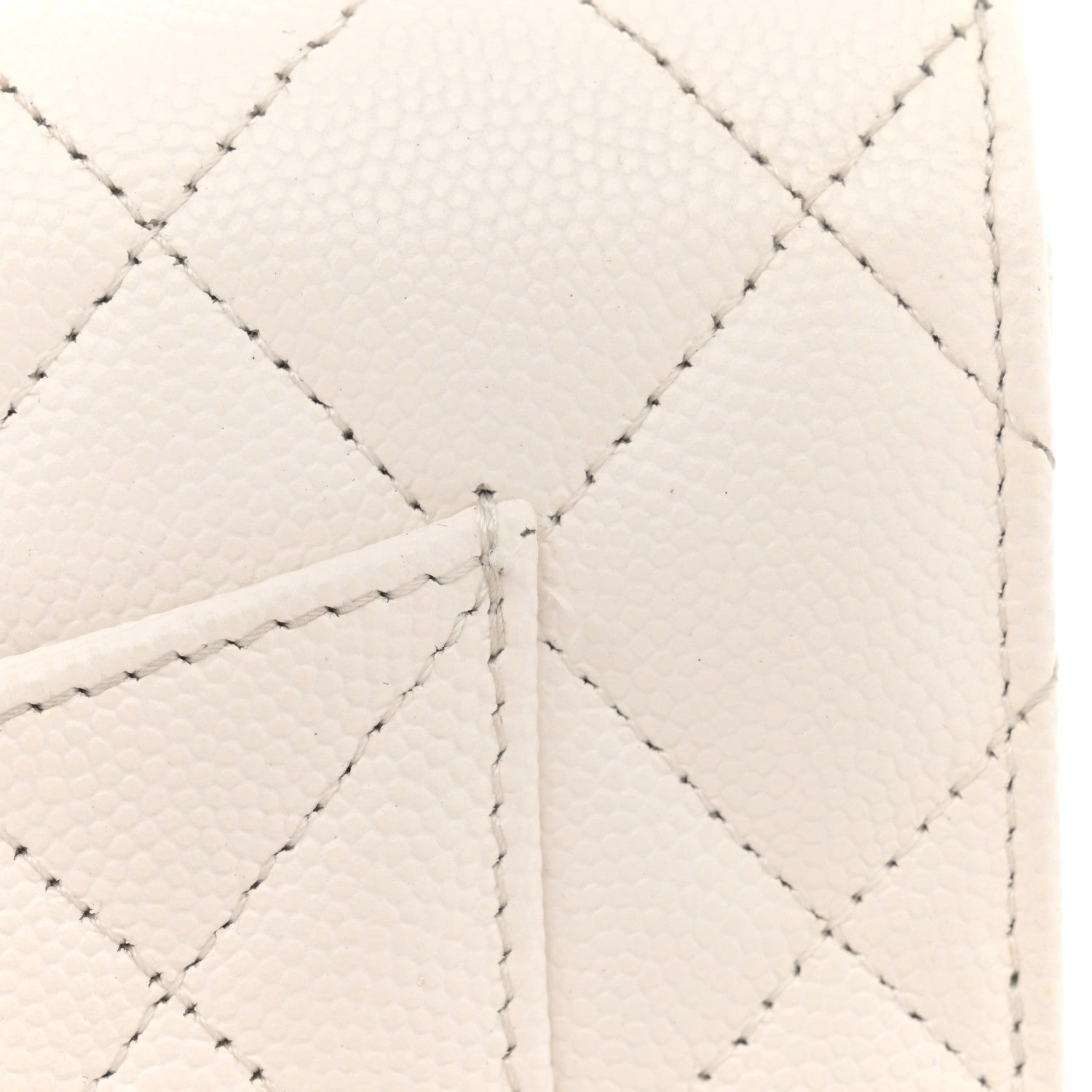 Chanel Caviar Quilted Wallet On Chain WOC White 15 of 17