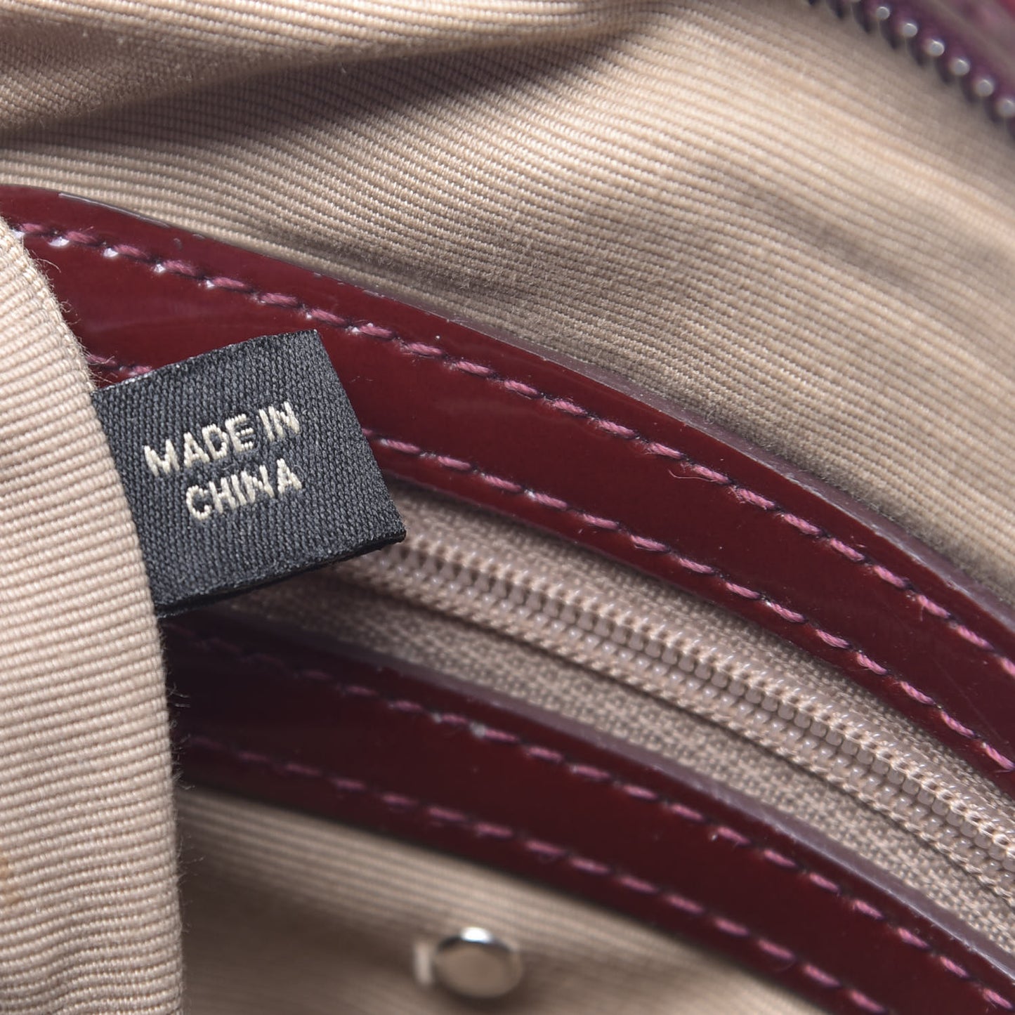Patent Nova Check Dryden Crossbody Bag Dark Red