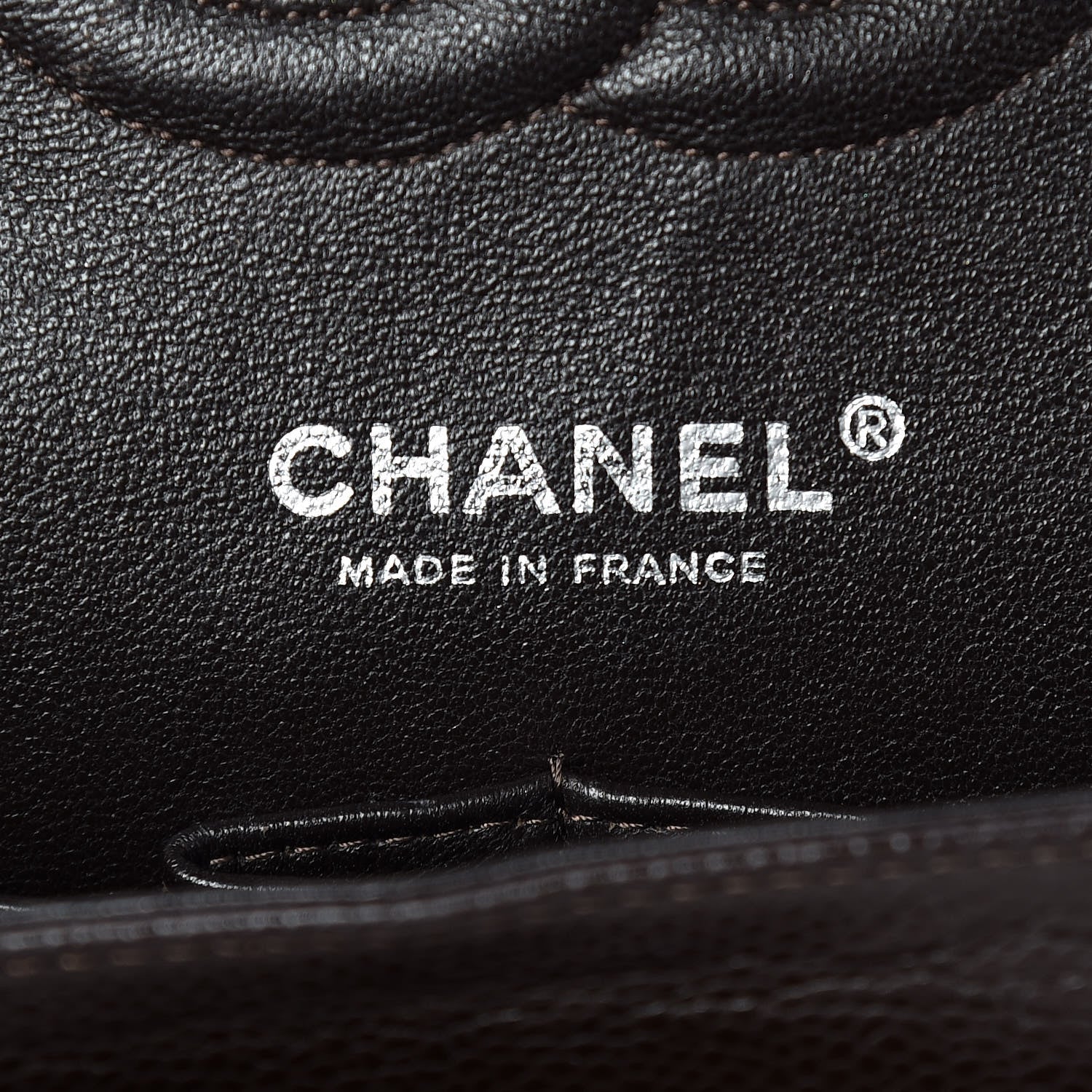 Chanel Caviar Quilted Medium Double Flap Brown 10 of 12