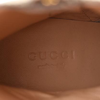 Gucci GG Supreme Monogram Malaga Kid Blondie 55mm Ankle Boots 35 Beige Ebony New Acero 7 of 13