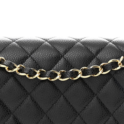 Chanel Caviar Quilted Medium Double Flap Black 7 of 9