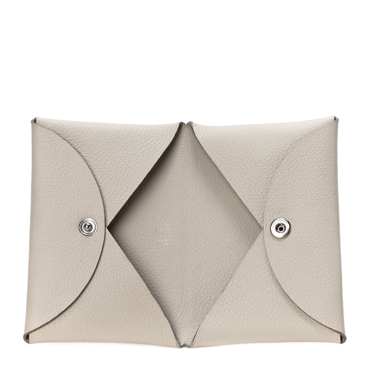 Hermes Evercolor Calvi Card Case Gris Perle 5 of 10