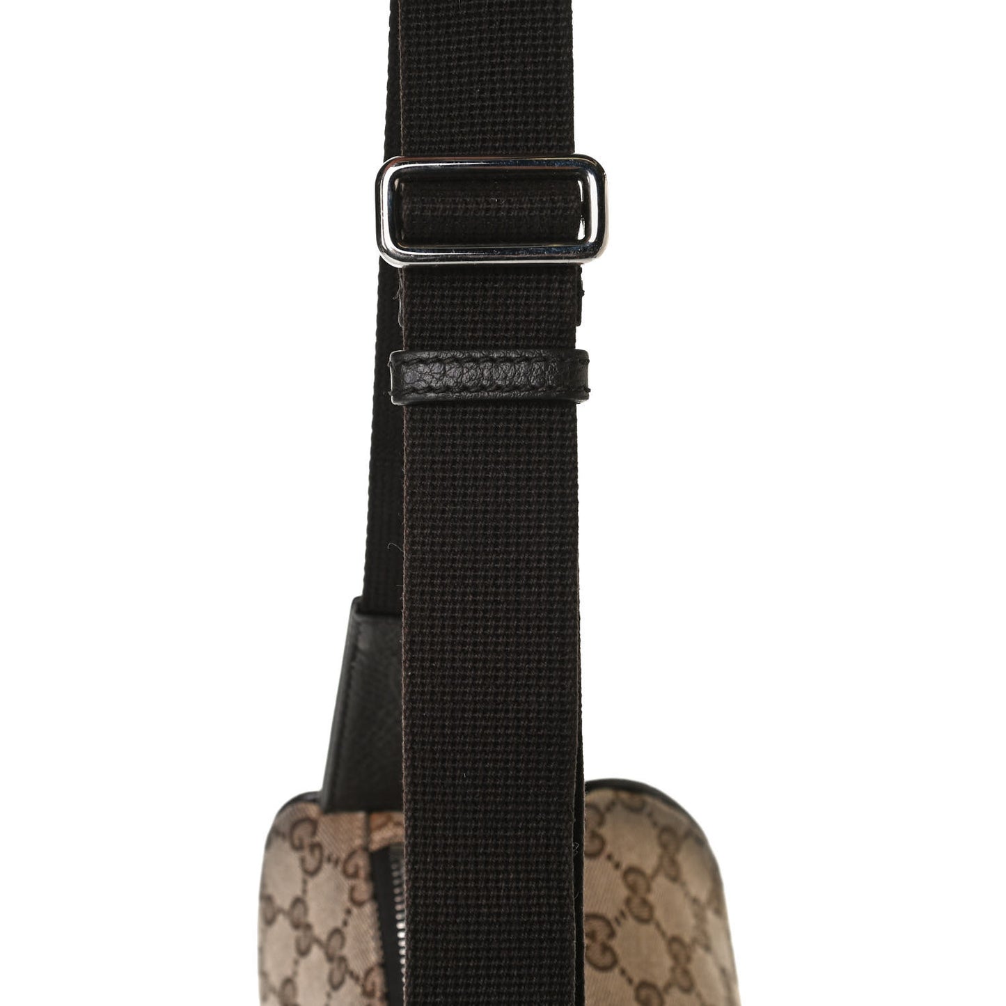 Monogram Dollar Calfskin Waist Pouch Beige Ebony Testa di Moro Marrone Scuro
