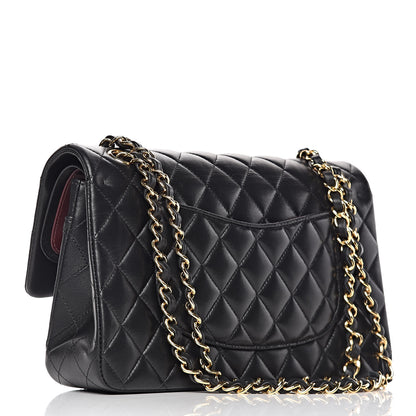 Chanel Lambskin Quilted Medium Double Flap Black 3 of 9