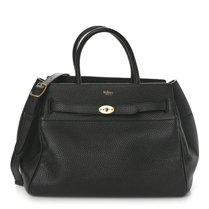 Mulberry Heavy Grain Belted Bayswater Tote Black 1 of 10