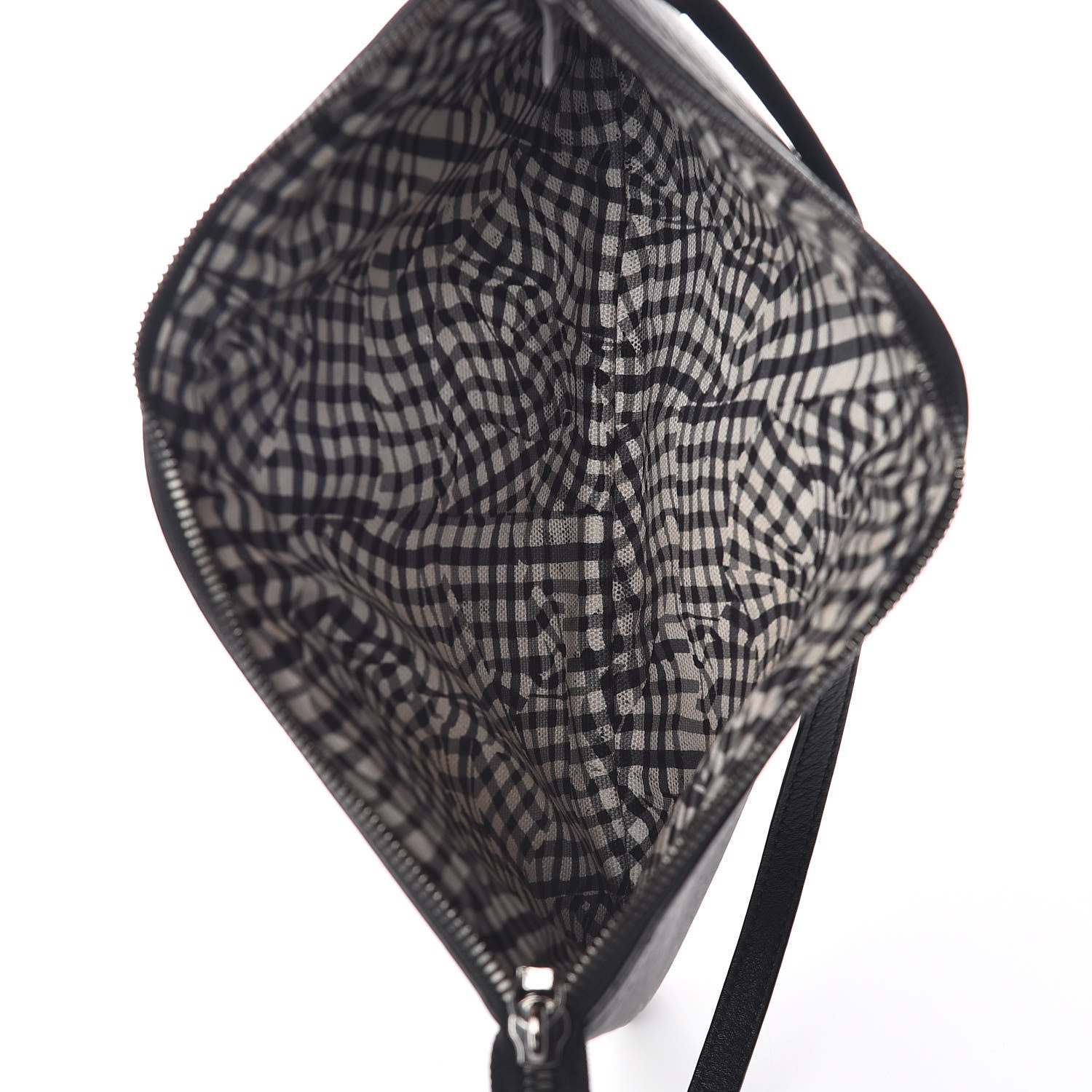 MCM Visetos Liz Shopper Tote Pouch Black 7 of 8