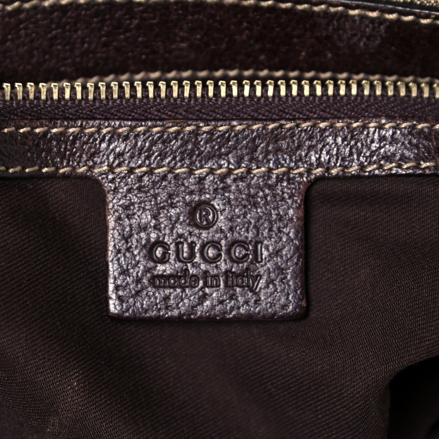 GG Monogram Medium Charmy Hobo Dark Brown