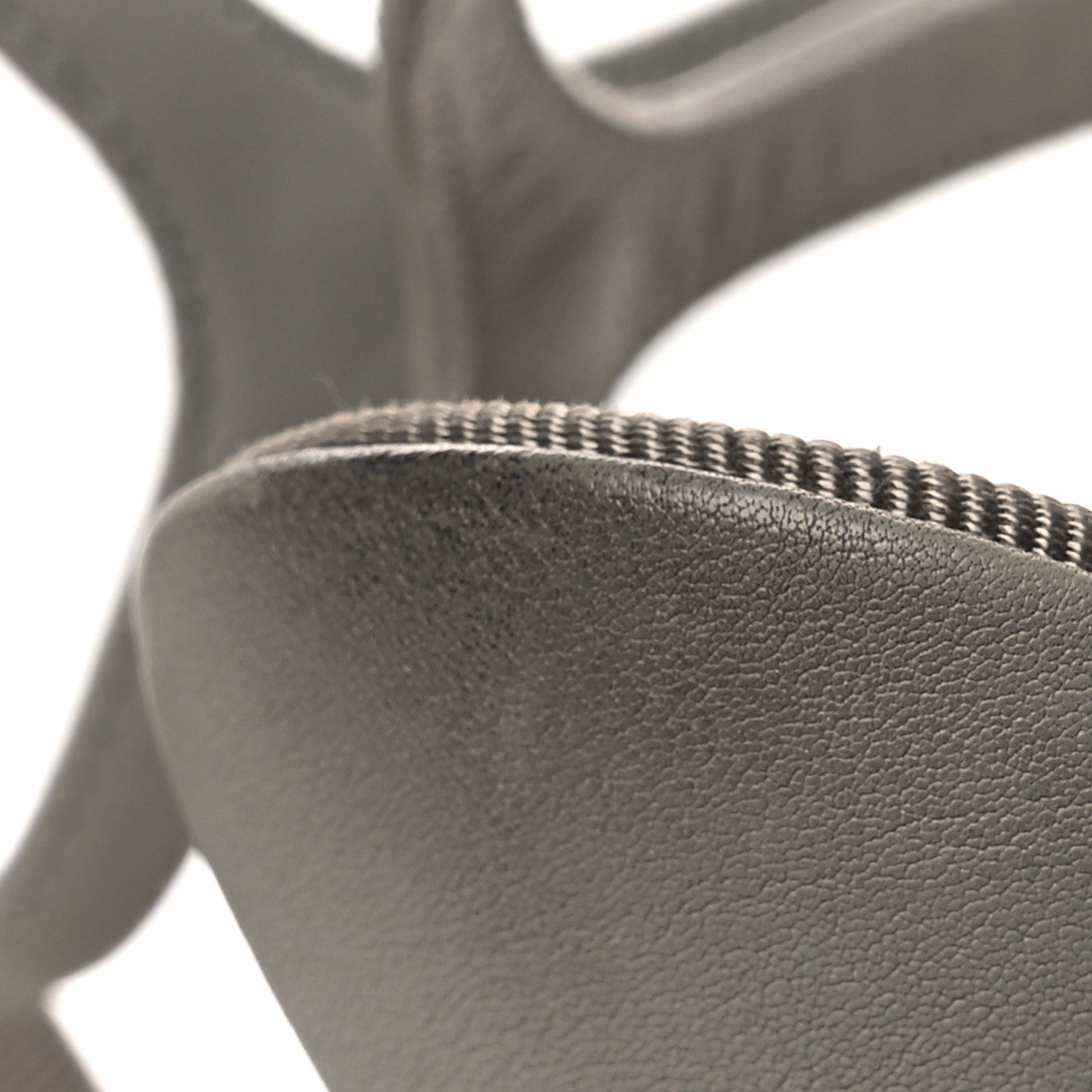 Chanel Lambskin Grosgrain Bow CC Sandals 36.5 Gris 12 of 15