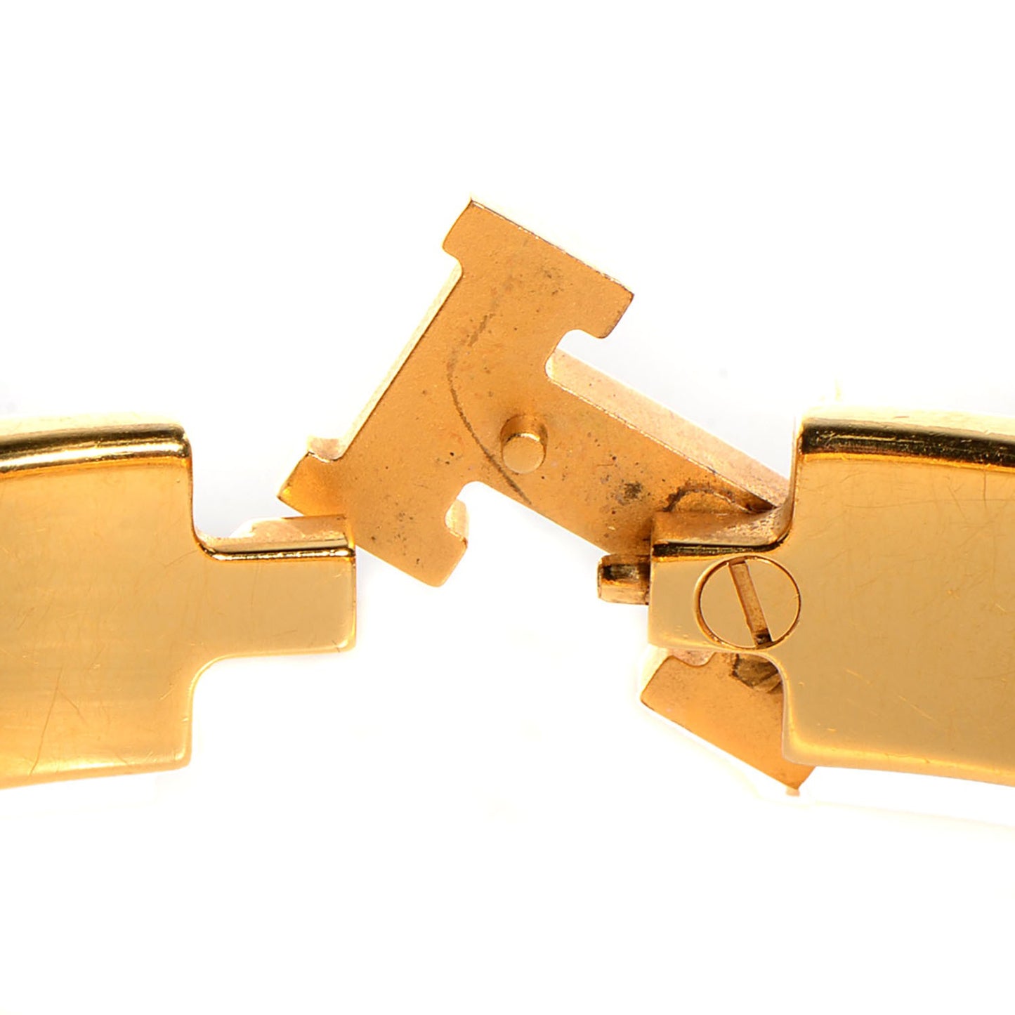 Enamel Narrow Clic Clac H Bracelet PM Orange