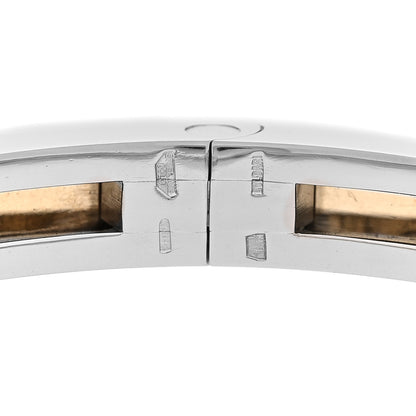 Bulgari 18K Yellow Gold Stainless Steel B.Zero1 Bangle Bracelet 4 of 5